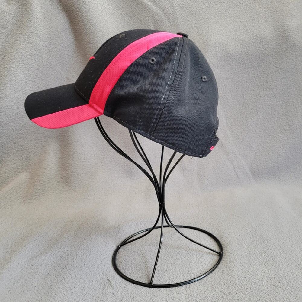 Nike Legacy91 Hat Cap Dri Fit Black Pink Swoosh Adjustable Strap - Picture 4 of 10